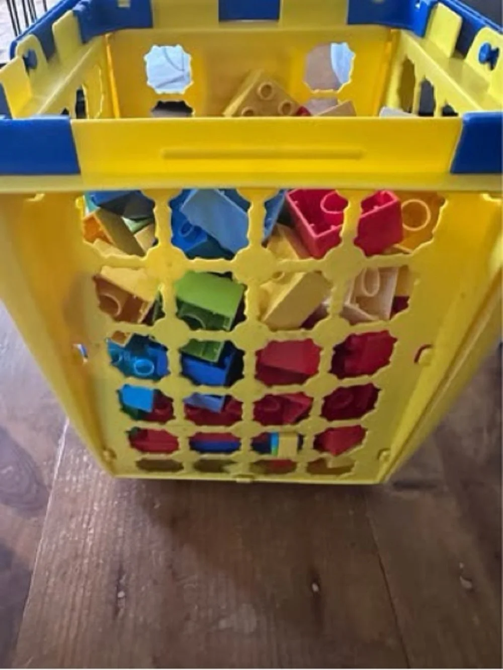 Vintage Ritvik Mega Bloks with Plastic Storage Box and Snap-On Lid